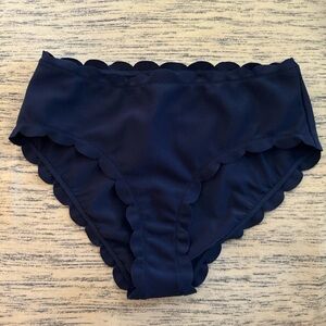 NWT M Vineyard Vines Scallop Textured High-Waisted Bikini Bottom